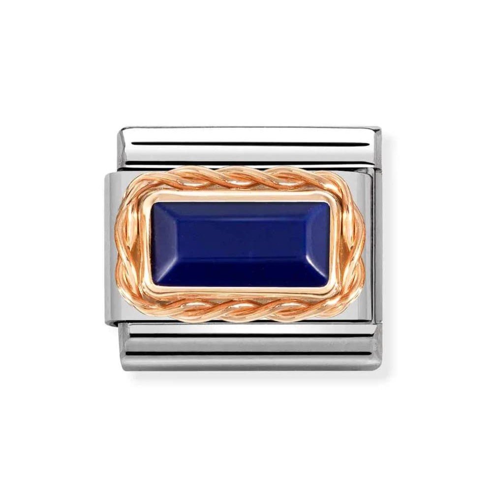 Composable Classic Lapis Lazuli Link In 9k Rose Gold