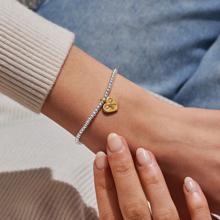 A Little 'To My Bestie On Your Birthday' Silver & Gold Plated Bracelet