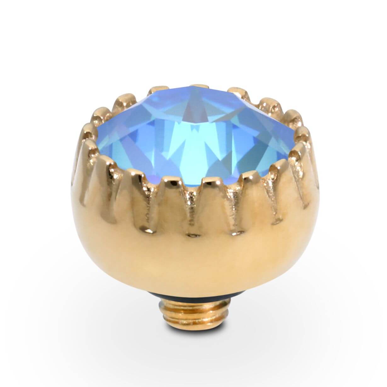 LONDON Small (G/P) 8mm Ocean Delite Ring Top