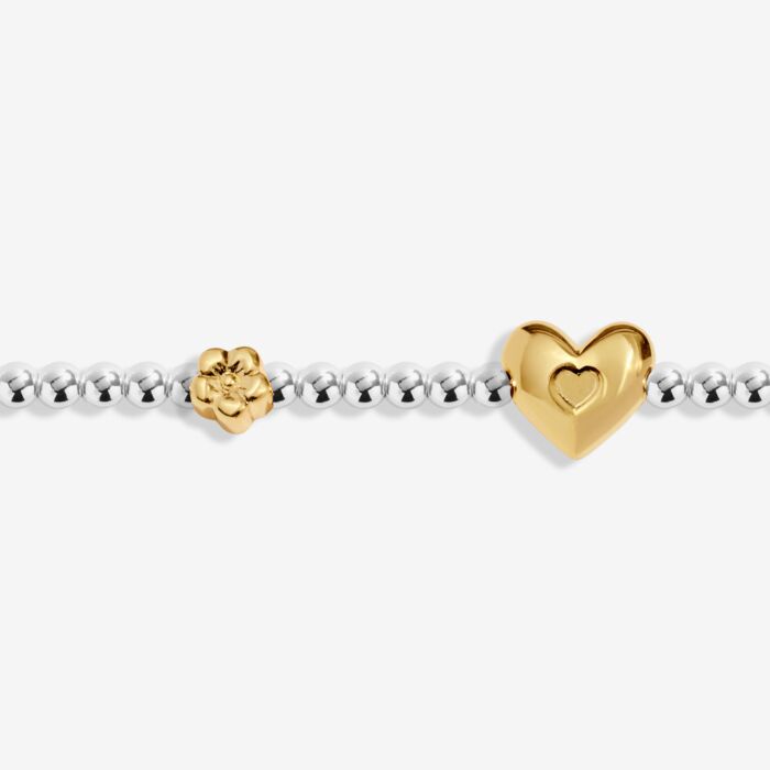 Birth Month A Little 'February' Silver & Gold Plated Bracelet