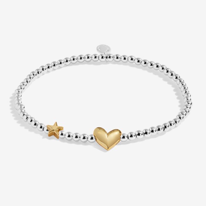 Birth Month A Little 'December' Silver & Gold Plated Bracelet