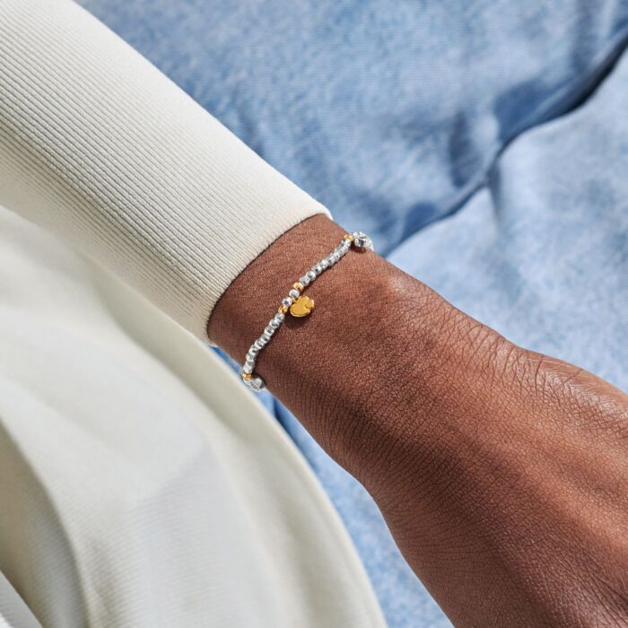 Sparkle Confetti A Little 'Mummy To Be' Silver & Gold Plated Bracelet