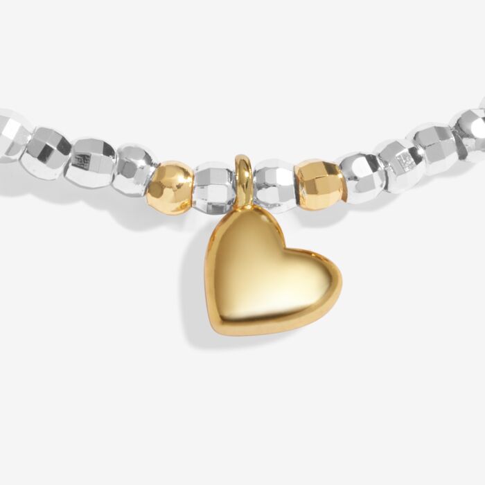 Sparkle Confetti A Little 'Heart Of Gold' Silver & Gold Plated Bracelet