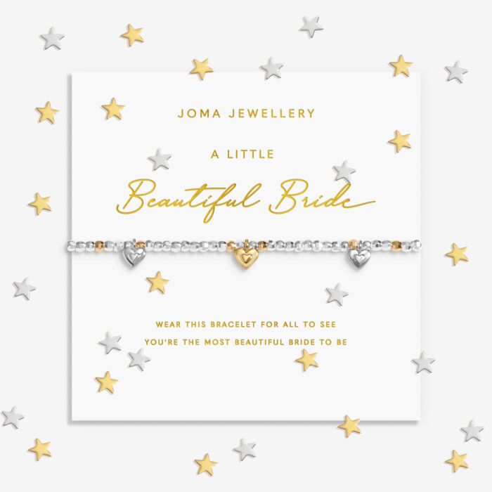 Sparkle Confetti A Little 'Beautiful Bride' Silver & Gold Plated Bracelet