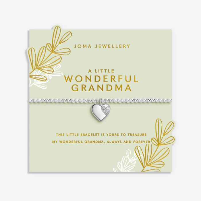 Grandmother A Little 'Wonderful Grandma' Silver Plated Bracelet
