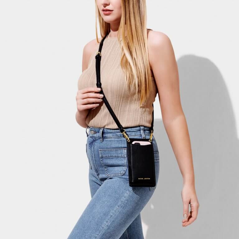 Bea Cell Bag | Black | 18cm X 10.5cm X 1.5cm