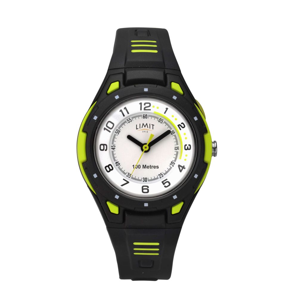 Kids Black Plastic Watch
