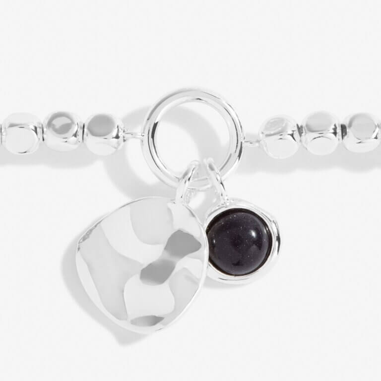 Spirit Stones | Blue Sandstone | Silver | Bracelet | 17.5cm Stretch