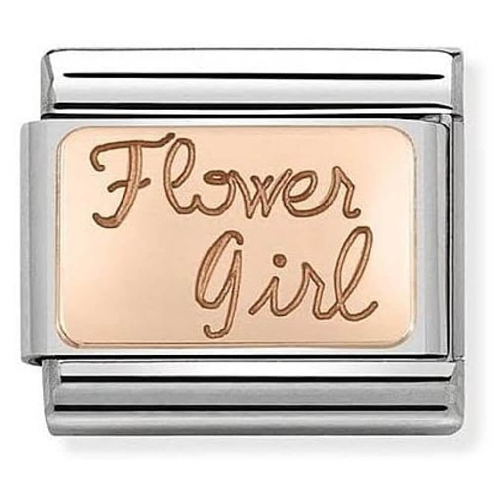 Rose Gold 'Flower Girl' Classic Charm
