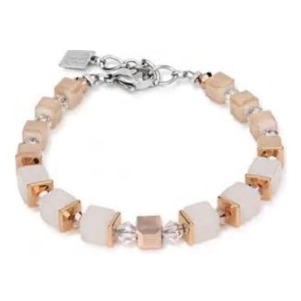 Ladies' Beige & Rose Gold Bracelet