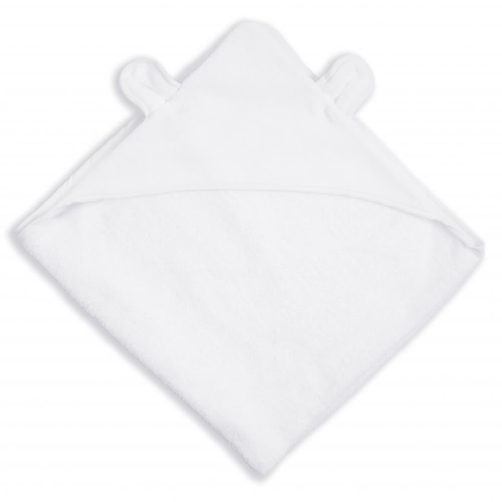 Bear Baby Towel/Blanket - White