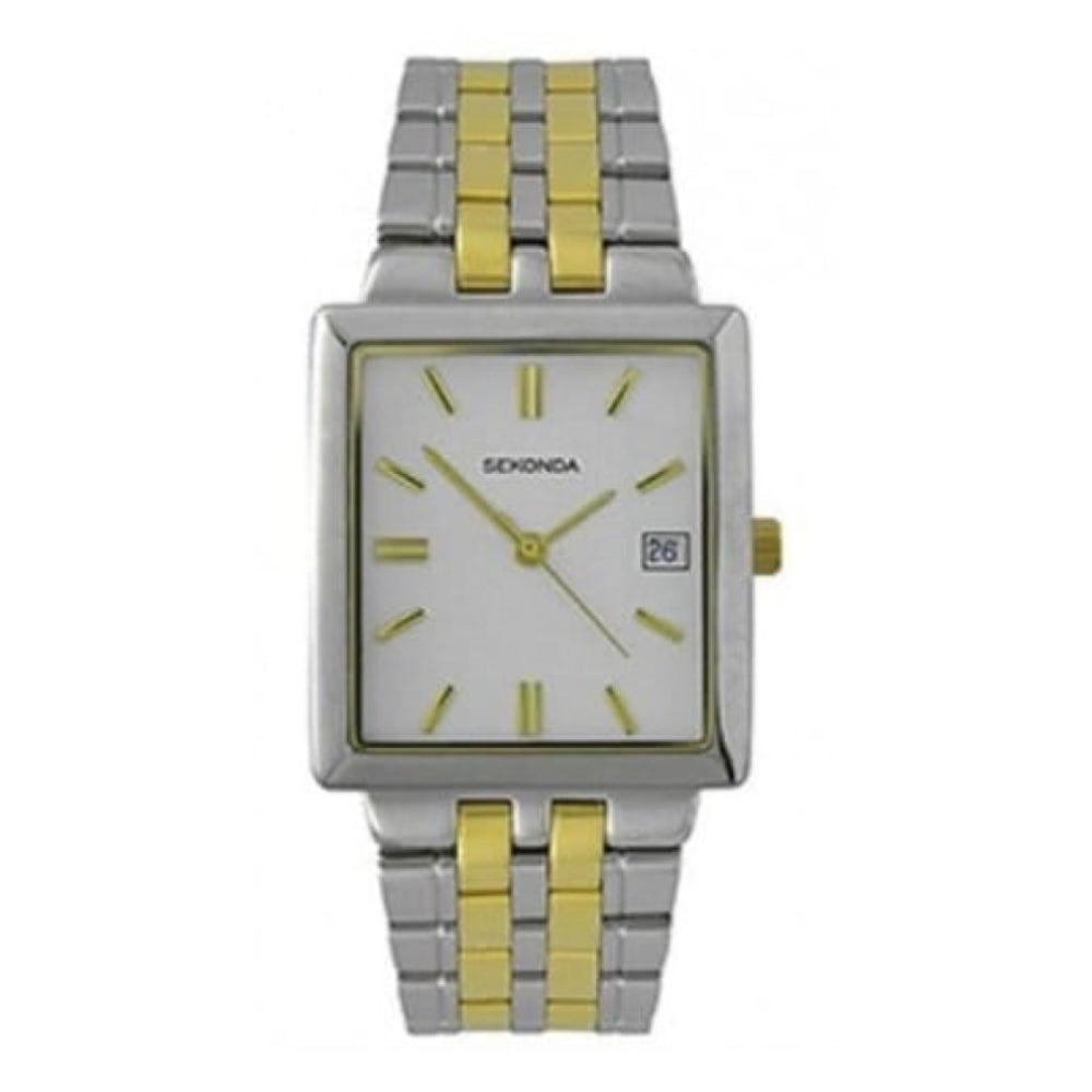 Gents Two Tone Analogue Bracelet Watch