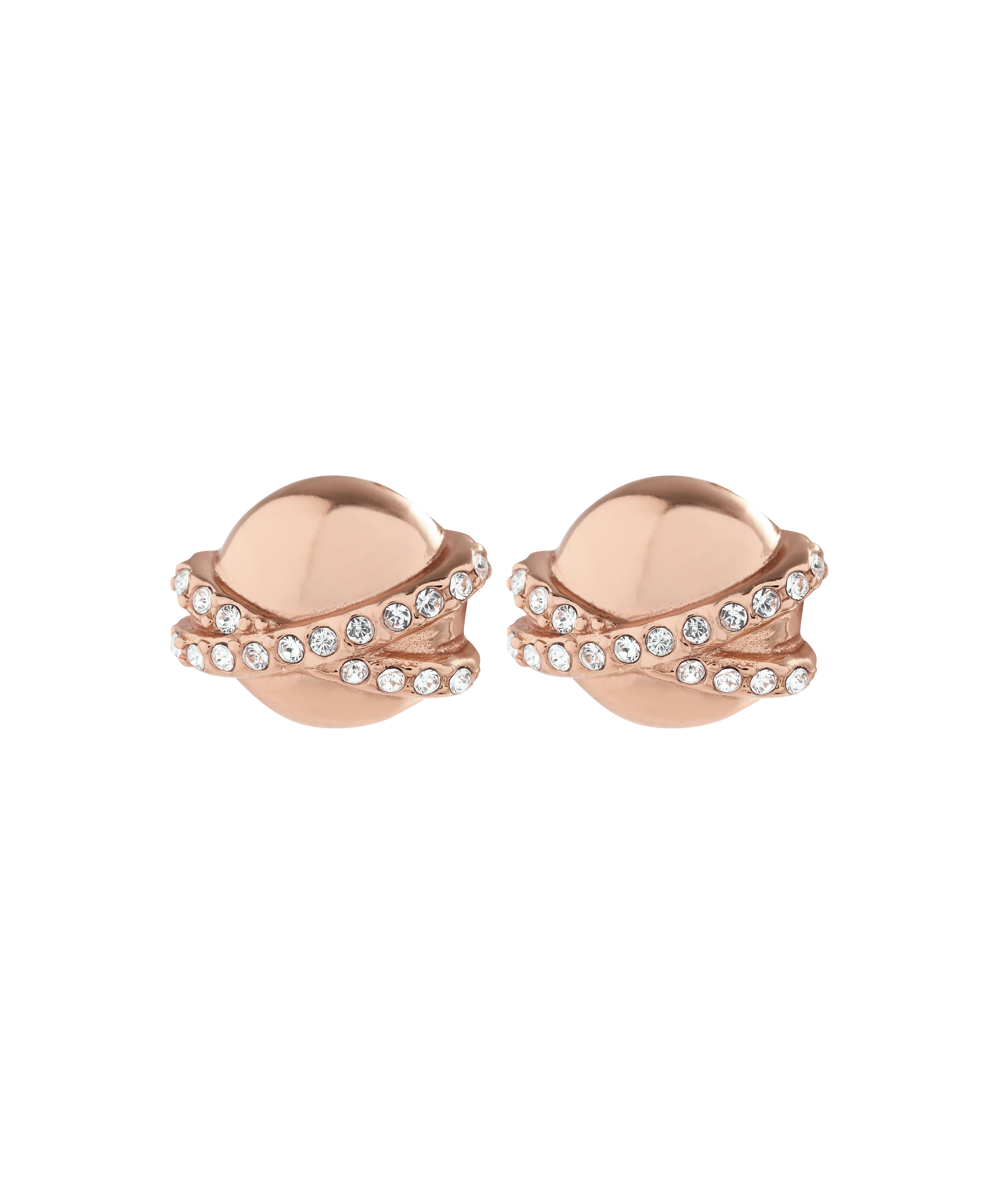 Classics 18K Rose Gold Plating Planet Stud Earrings