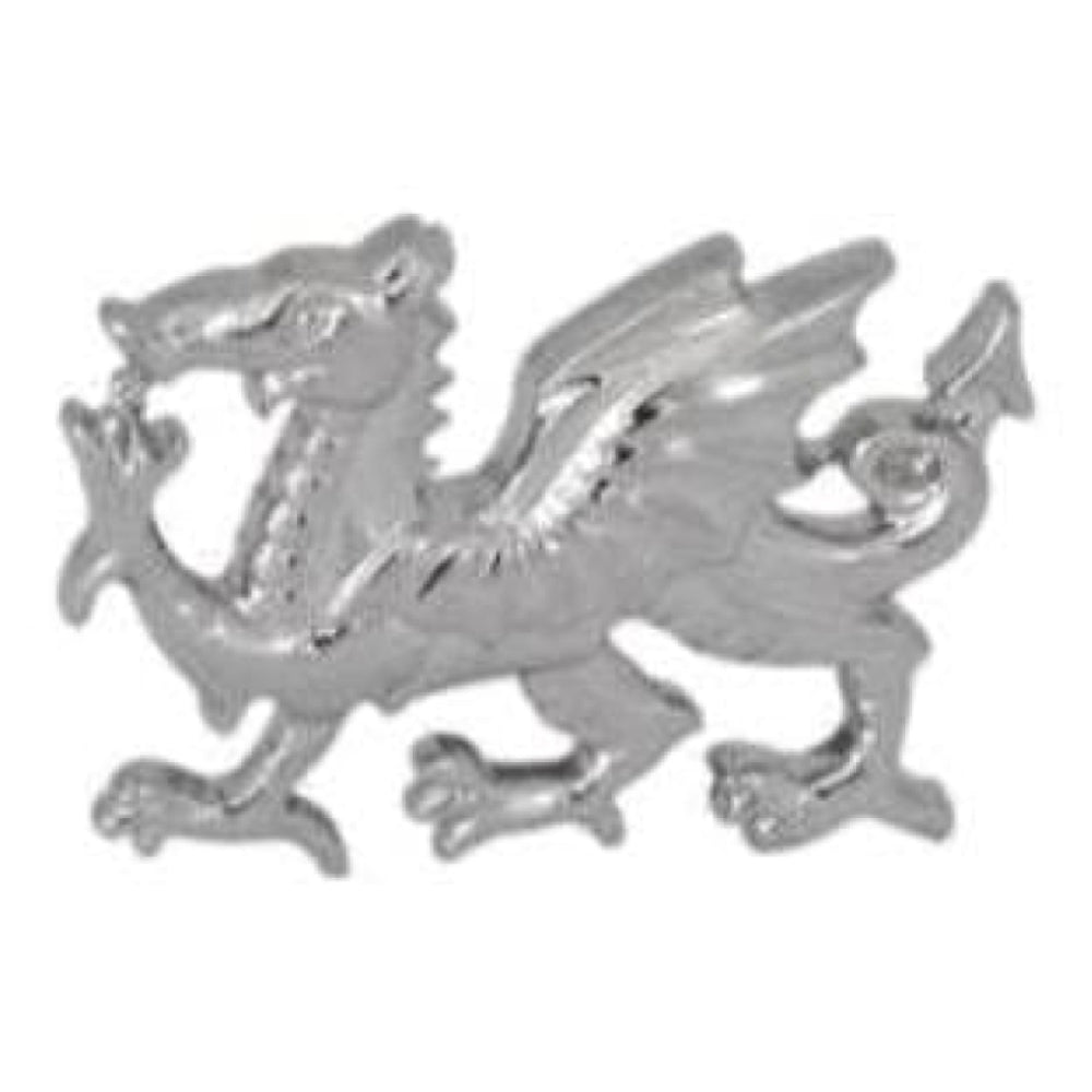 Rhodium Plated Wales Dragon Tie Tac