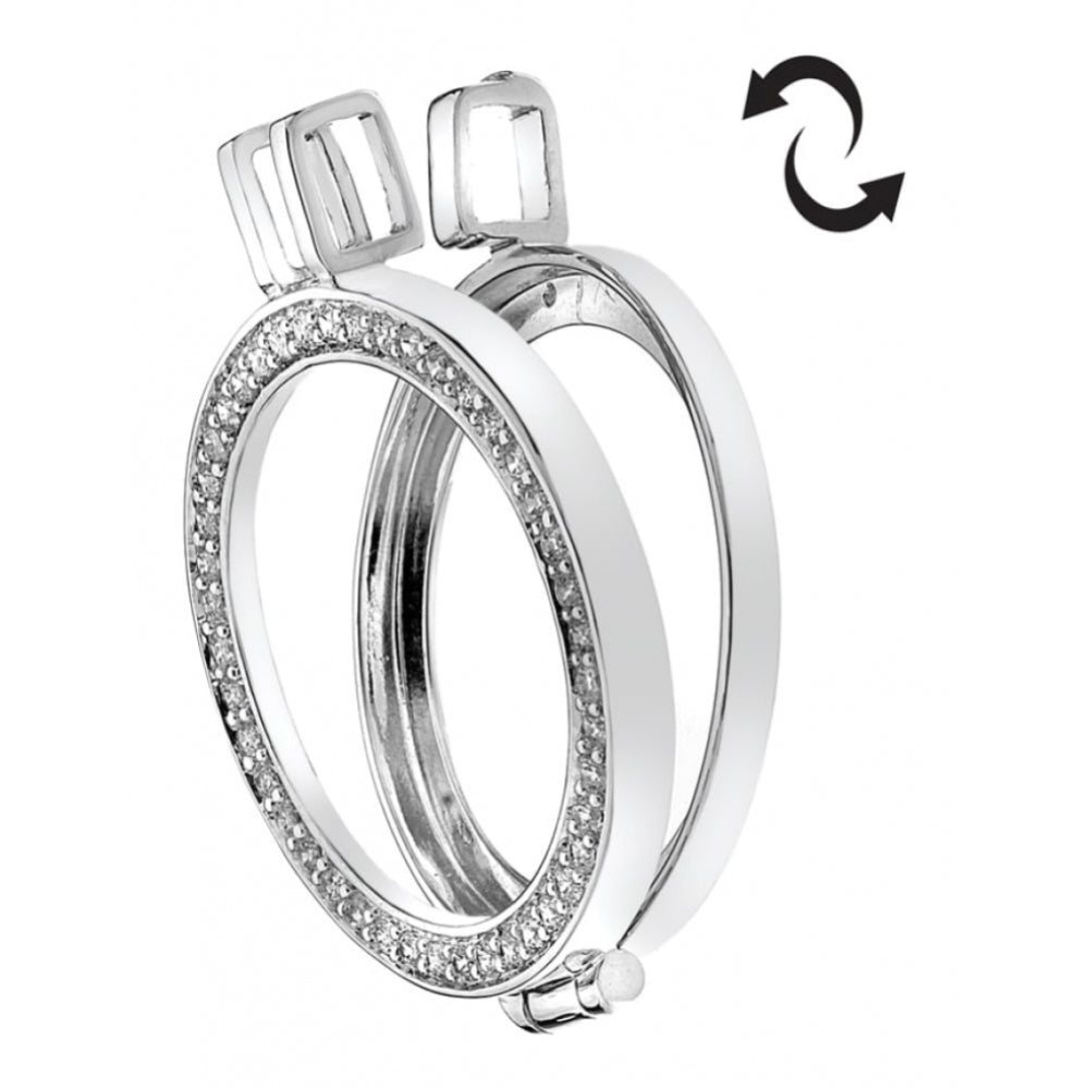 Reversible 25mm Sterling Silver Keeper