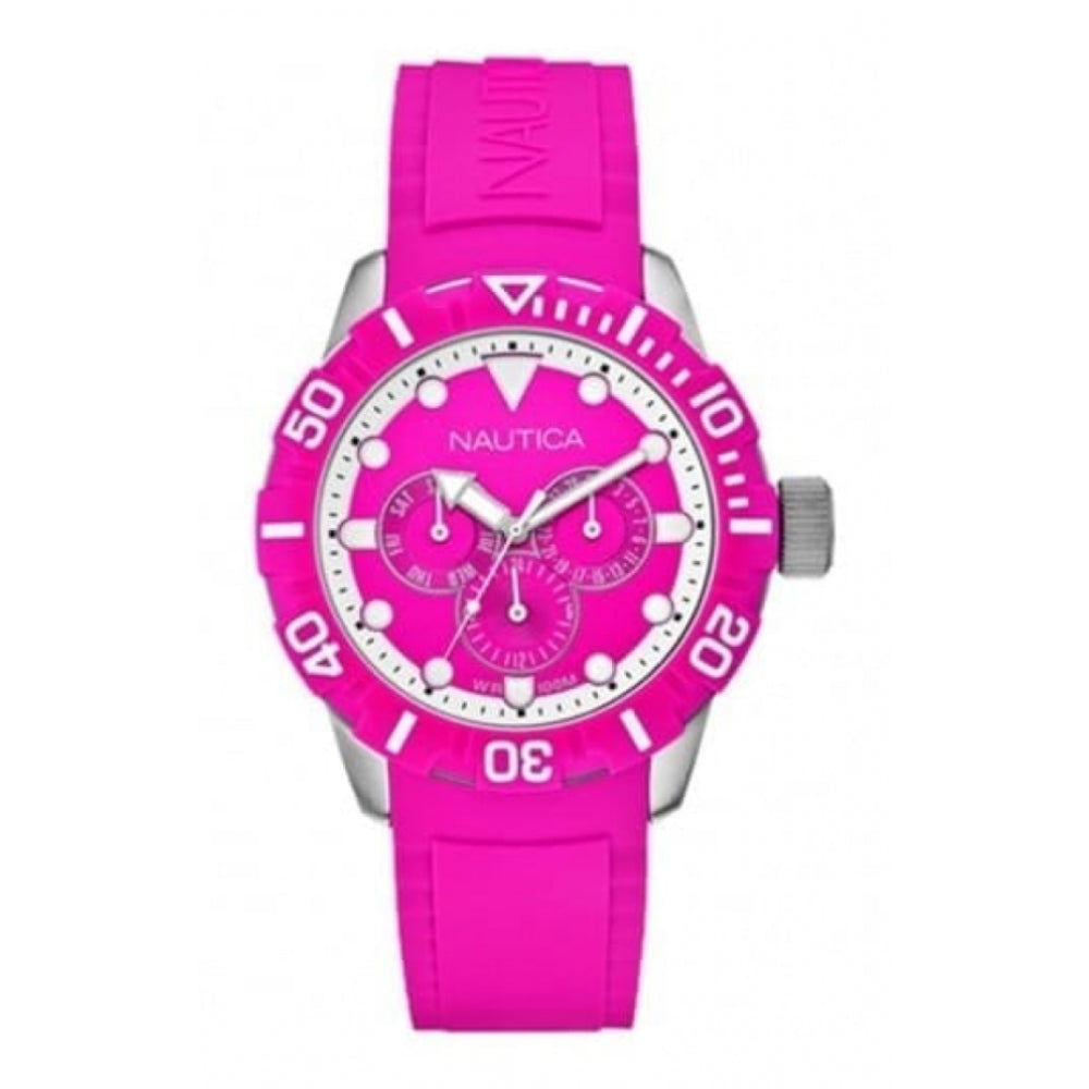 NSR 101 Pink Rubber Multifunctional Watch