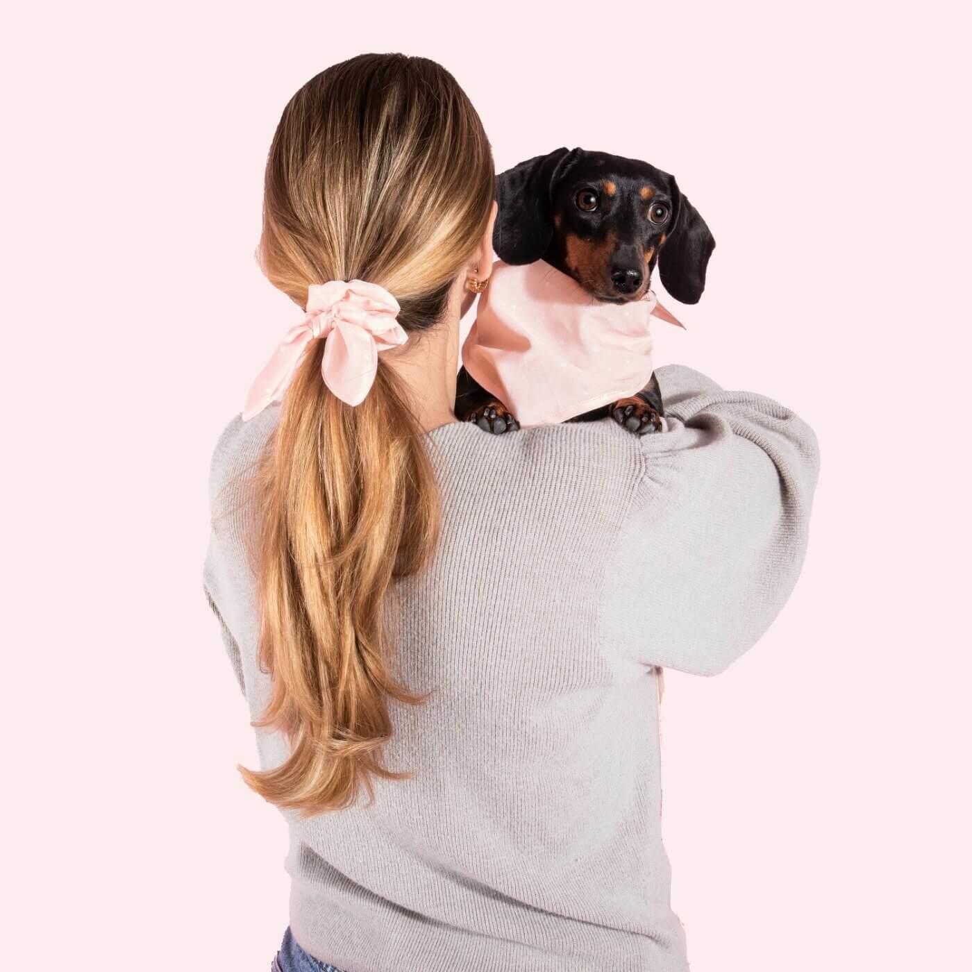 Dog Bandana & Scrunchie Set | Pink