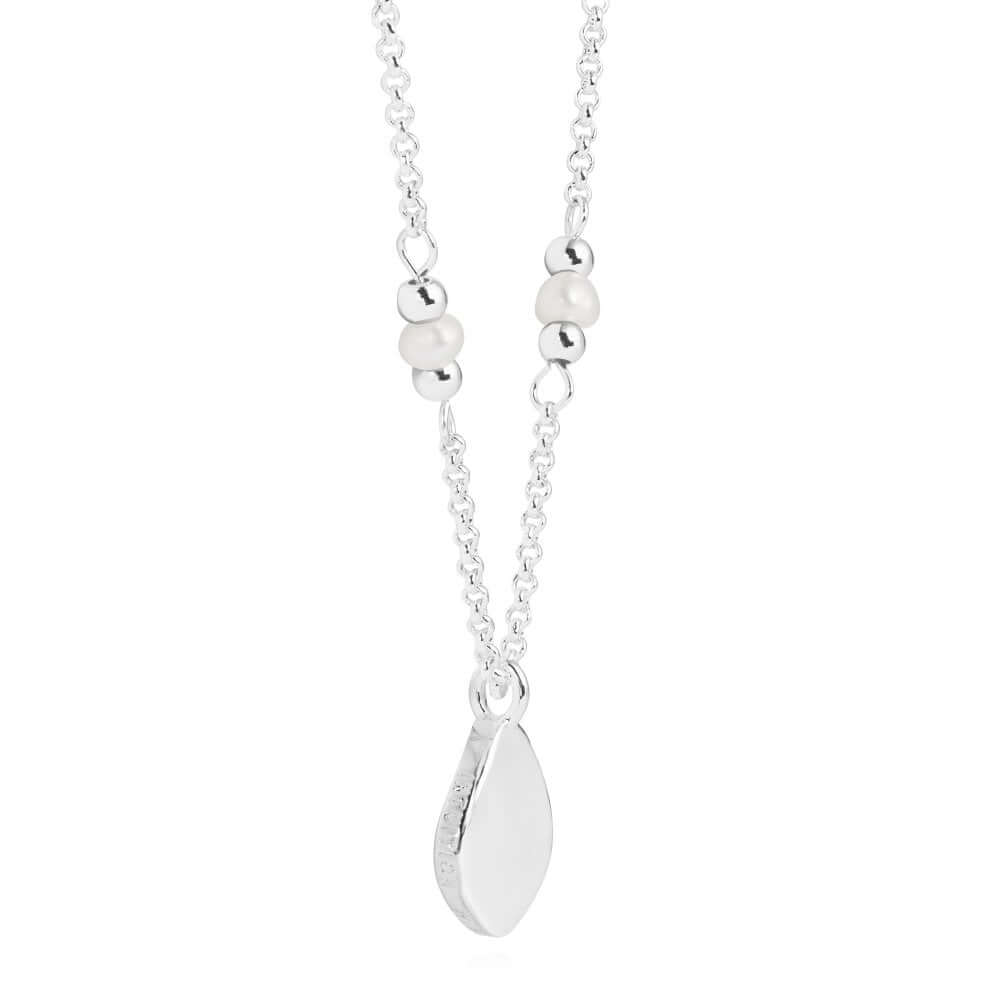 Wellness Gems | Silver | Pearl Necklace | 45cm + 5cm Extender