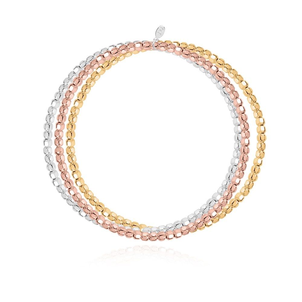 Sefora | Gold | Ombre Bead Bracelet | 17.5cm Stretch