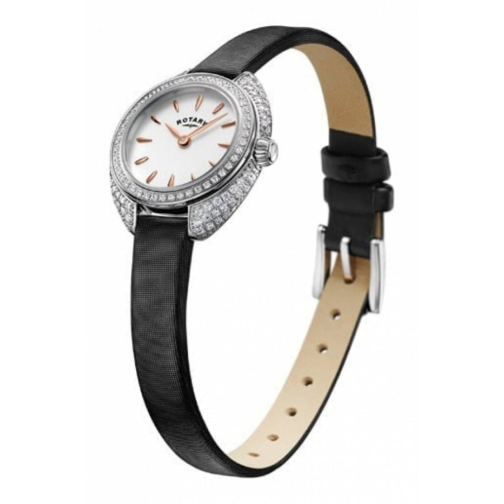 Stainless Steel White Dial Ladies Wristwatch