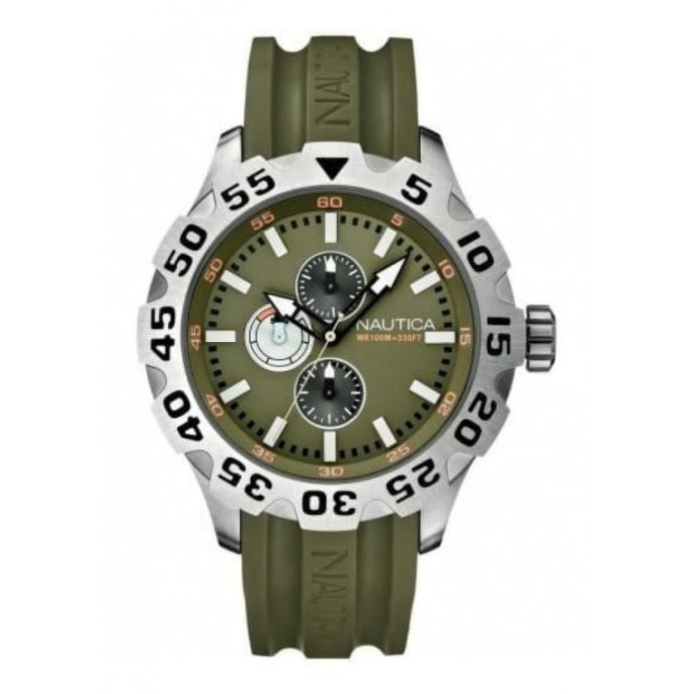 Gents BFD Green Resin Multifunctional Watch