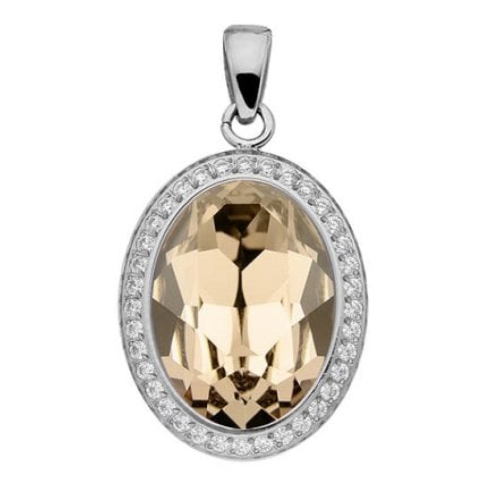 Pendant Tivola Deluxe Light Silk Crystal Big Silver
