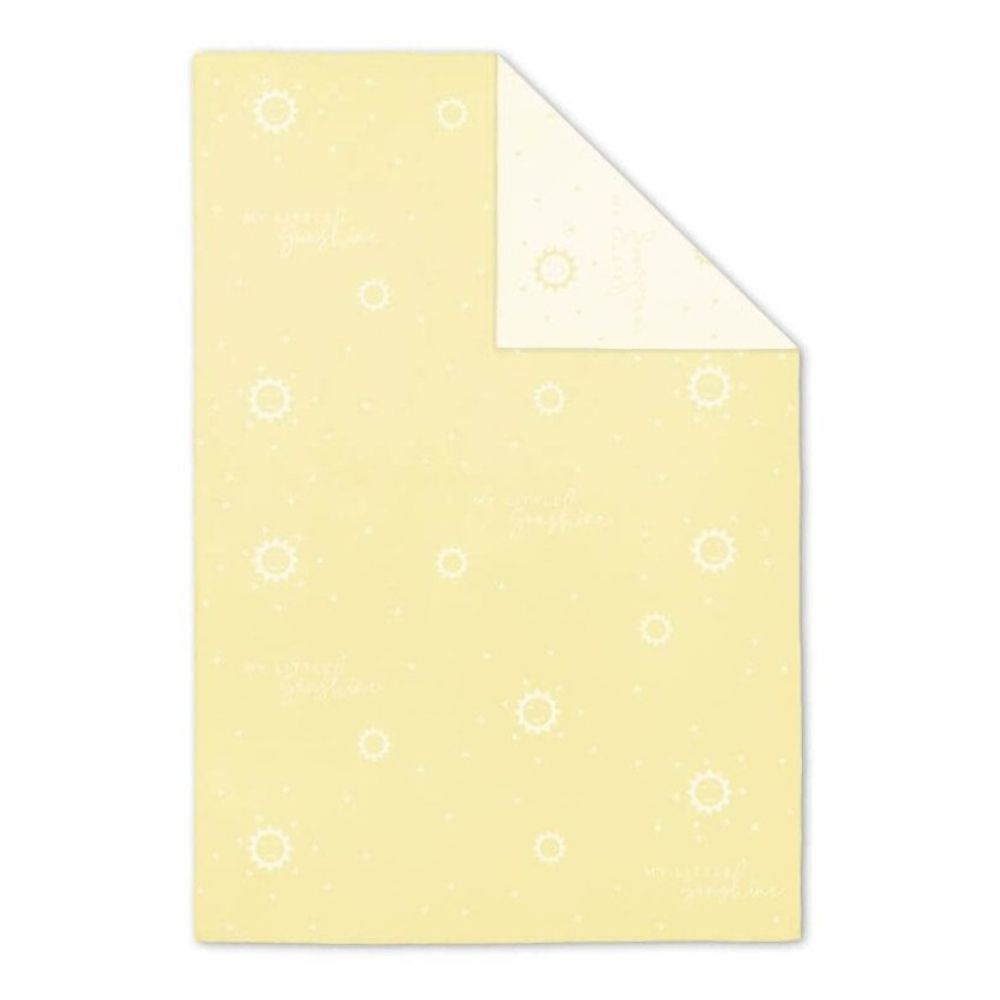 Baby Blanket - My Little Sunshine - Pale Yellow - 160x130cm