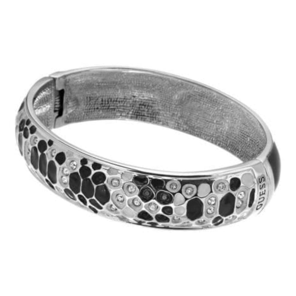 Glamazon Python Rhodium Plated Bangle