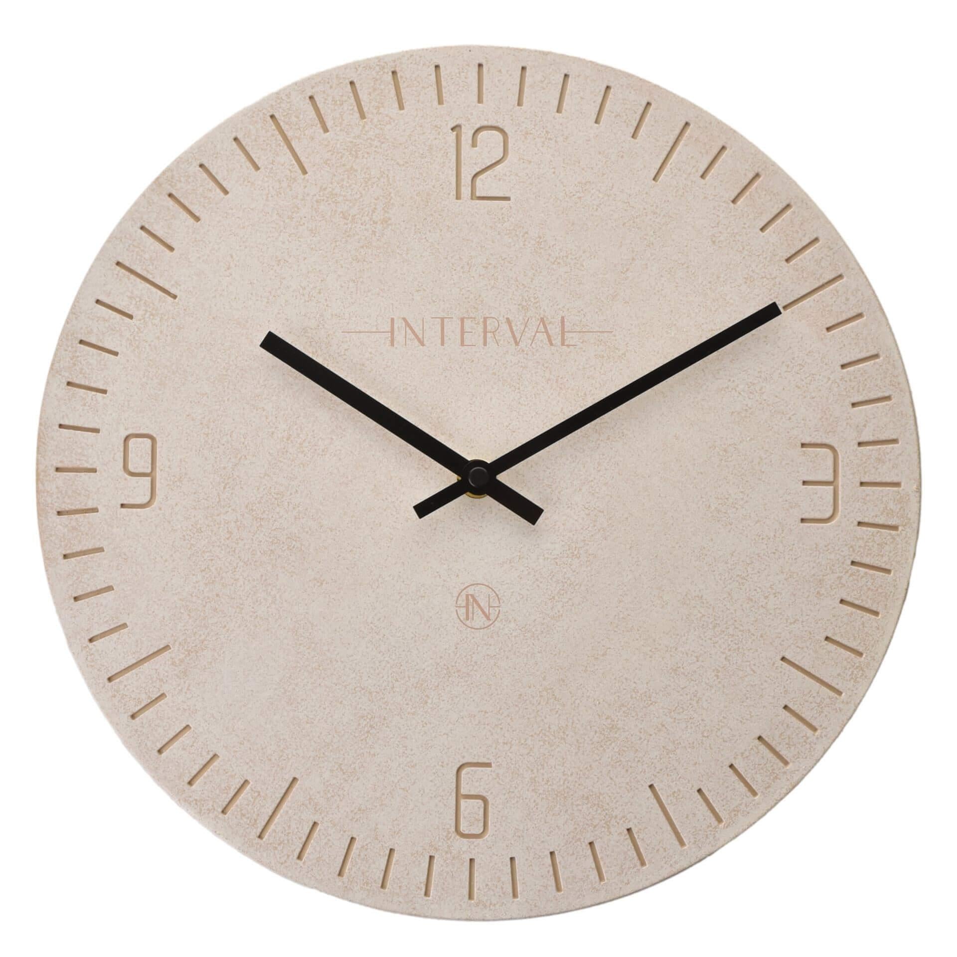 Resin Wall Clock 30cm - Stone