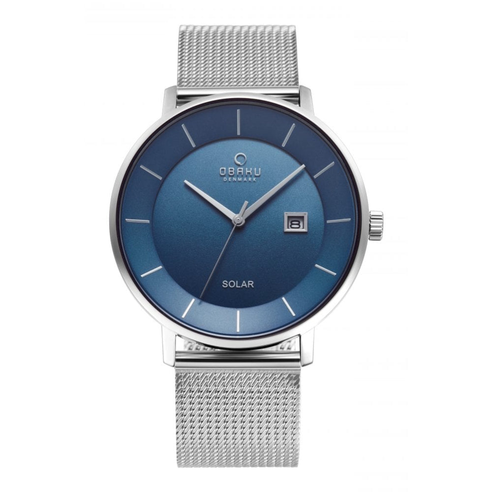 NORDLYS - CYAN Stainless Steel & Cyan, Solar Movement Gents Watch