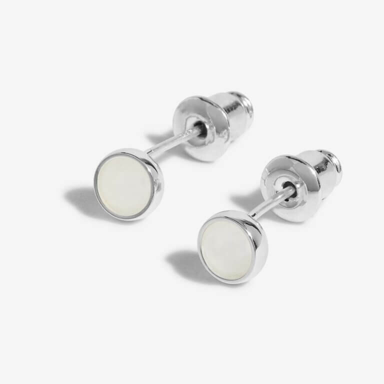 April Rock Crystal Birthstone Boxed Earrings