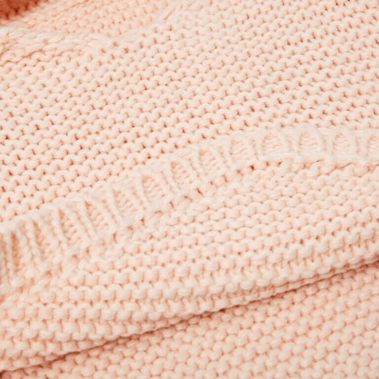 Baby Knitted Poncho | Pink | 25cm X 32cm X 2cm