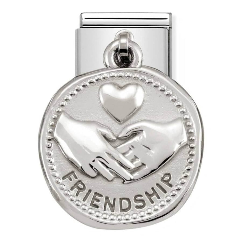 Classic Wishes Steel & 925 Silver Friendship Link