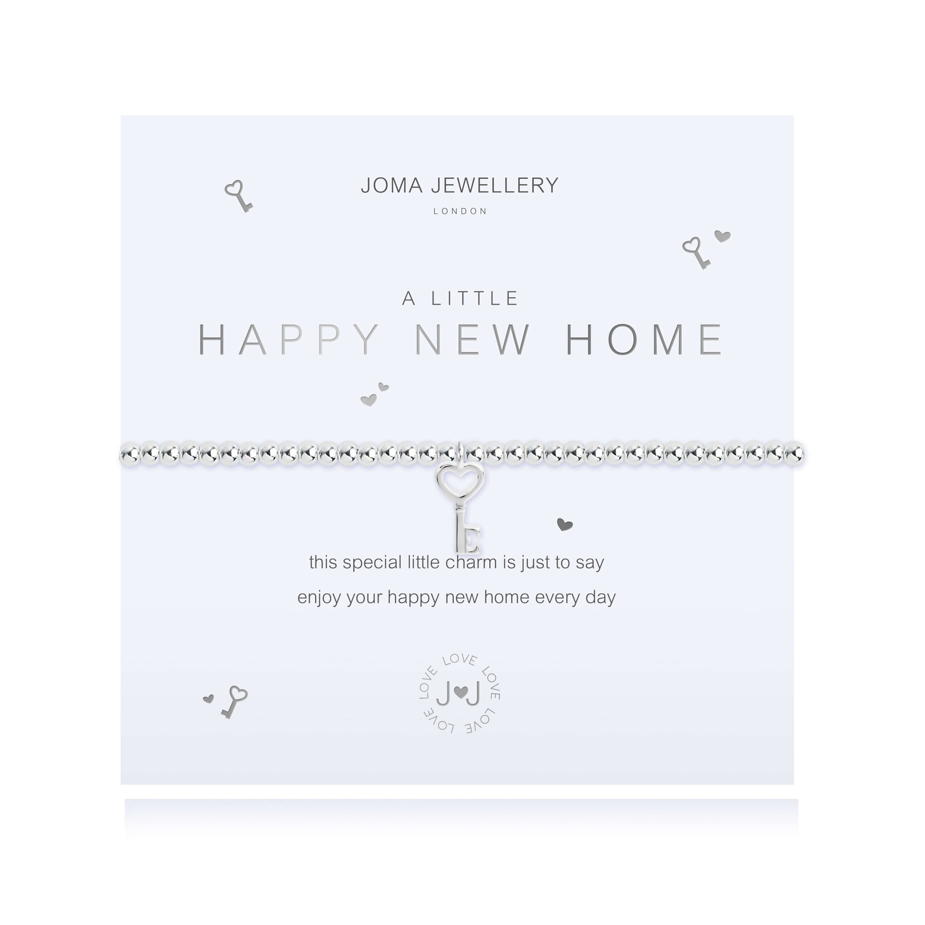 A Little | Happy New Home | Silver | Bracelet | 17.5cm Stretch