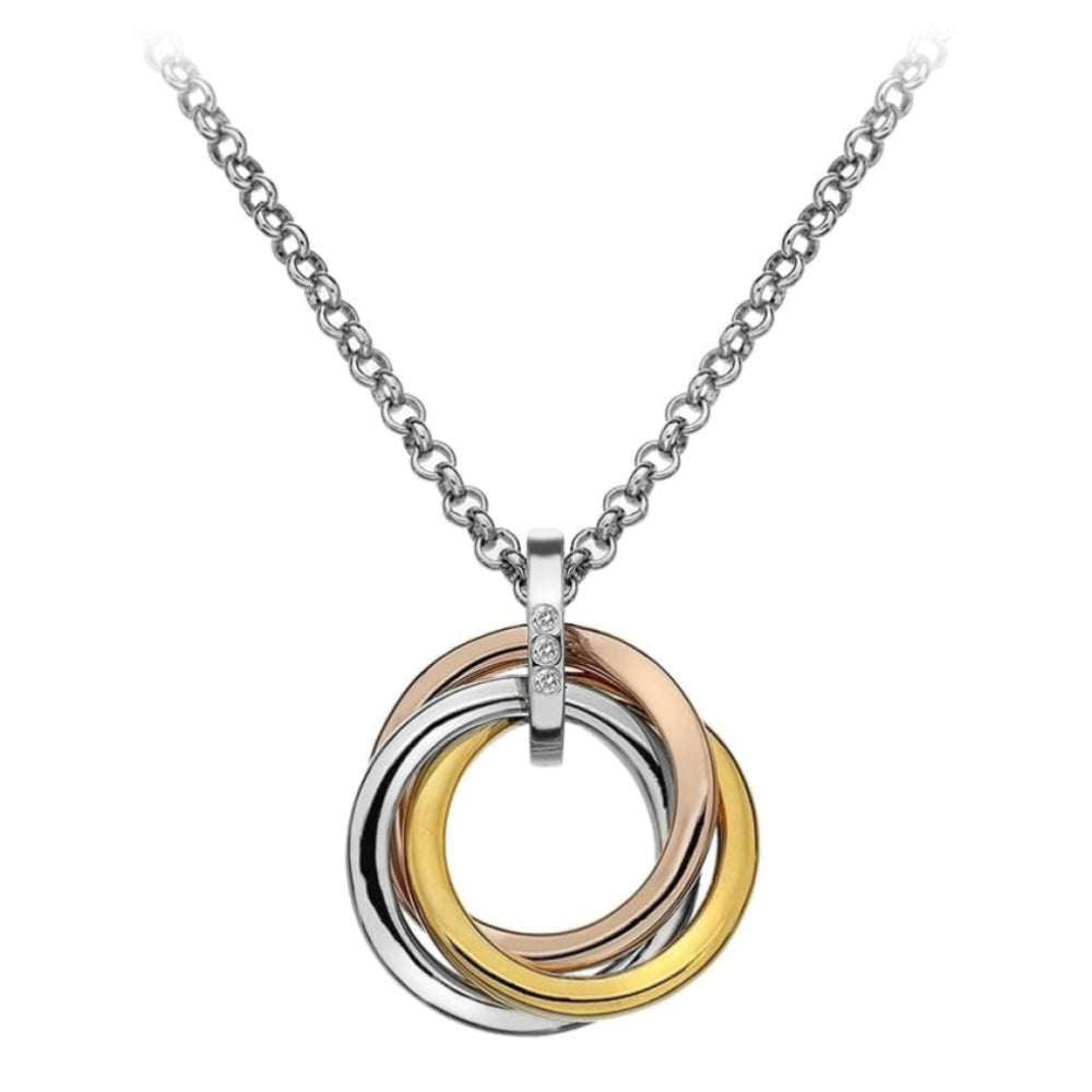 Trio Pendant - Rose and Yellow Gold Plated Accents