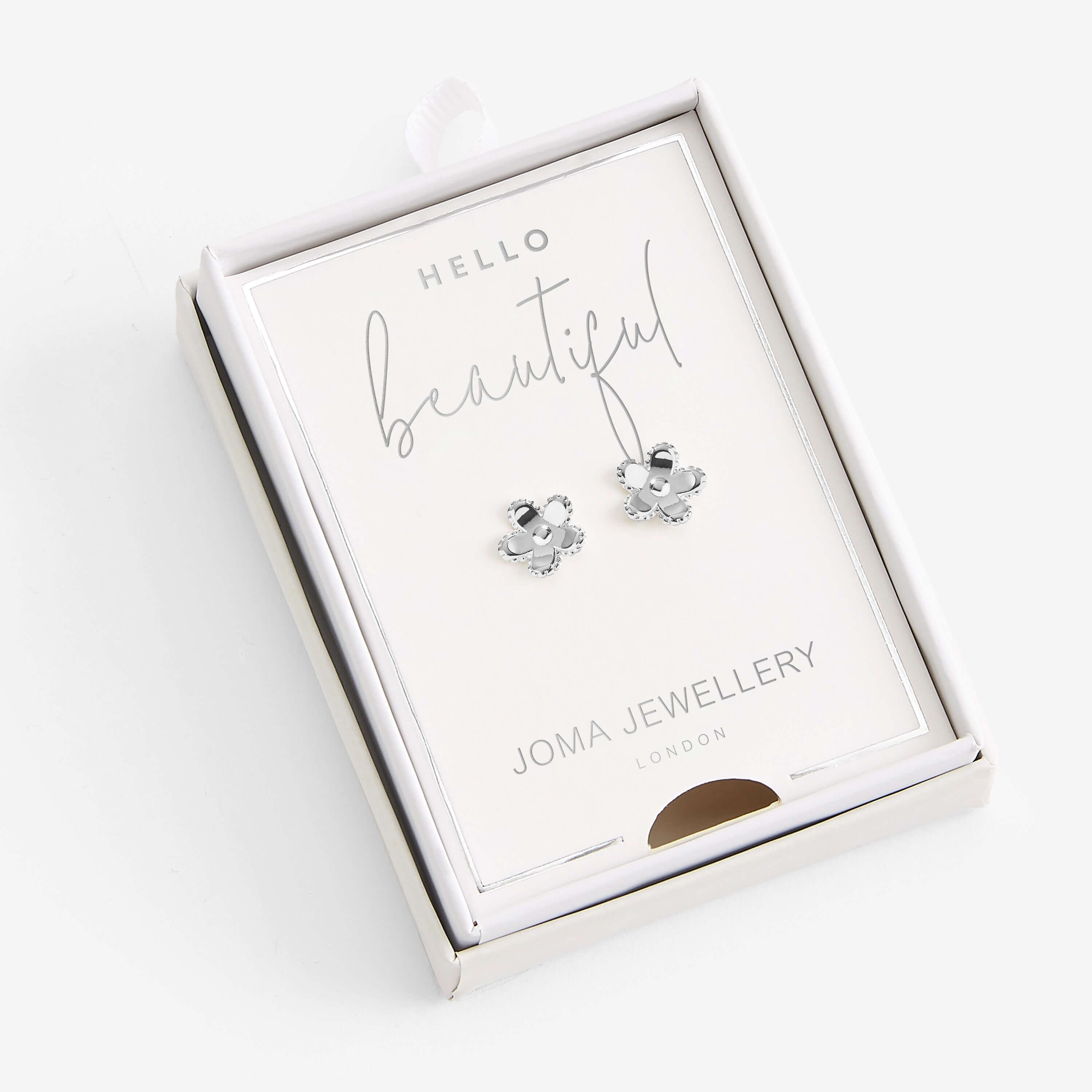 Treasure The Little Things | Hello Beautiful | Silver | Earring Box