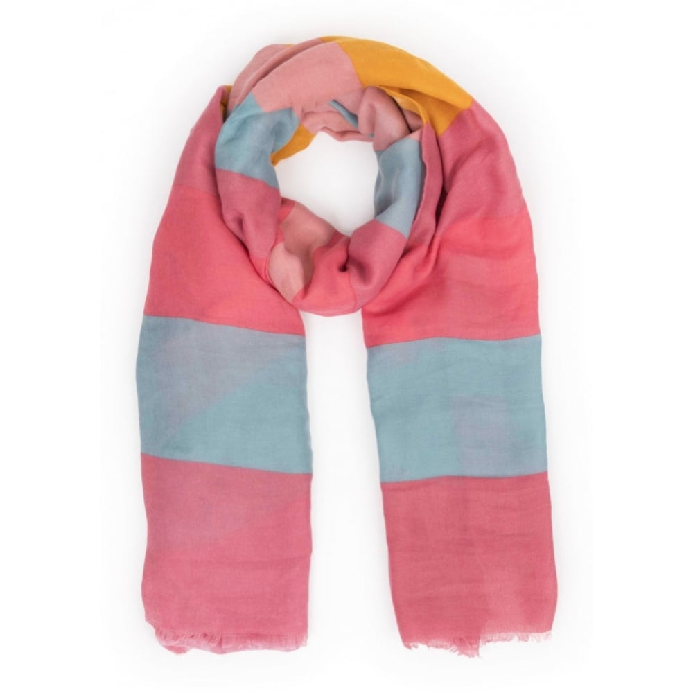 Stripe Print Scarf Candy Mix