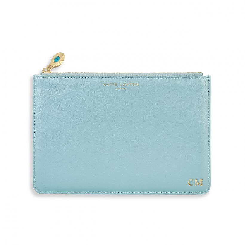 Birthstone Perfect Pouch | December | Turquoise | Duck Egg Blue