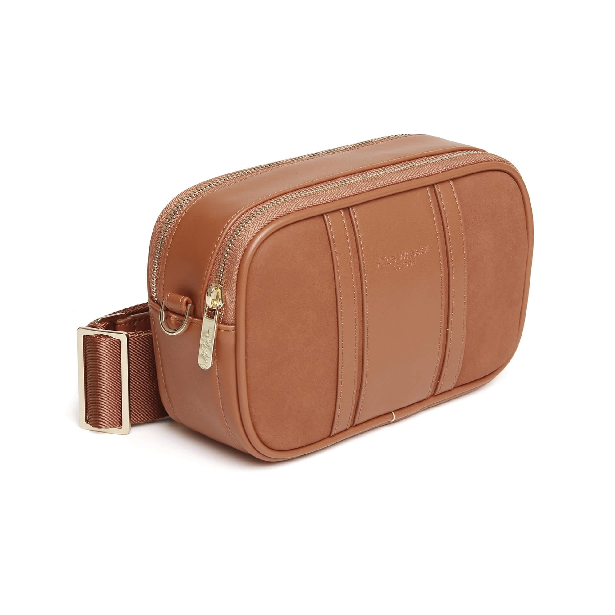 Madrid Cross Body Bag In Tan