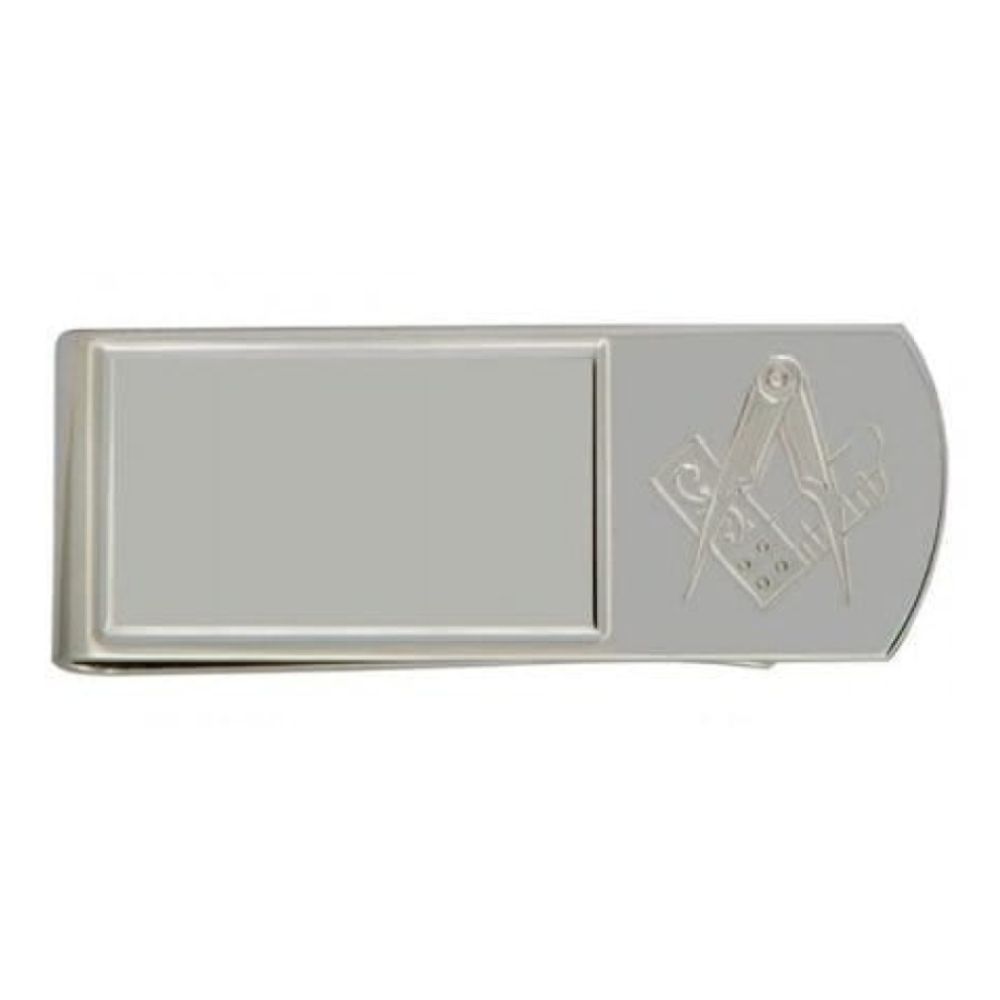 Sterling Silver Masonic Money Clip