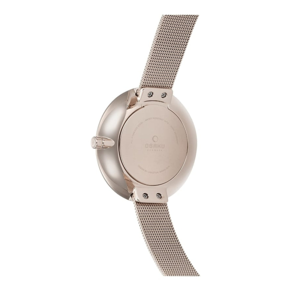 SAND - ROSE Rose Gold Plated Stainless Steel Mesh Bracelet Watch
