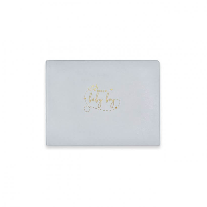 Photo Album | Hello Baby Boy | Aeroplane | Metallic Blue