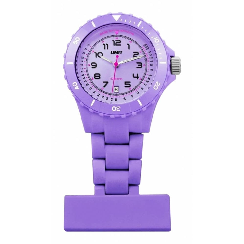 Purple Resin Nurse Fob Watch