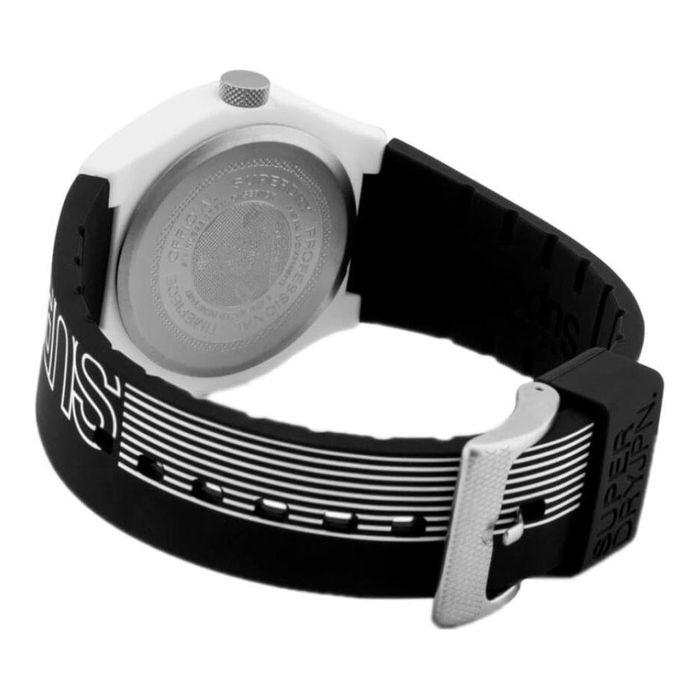 Urban Fusion Black & White Printed Dial With Black Strap Ladies Watch