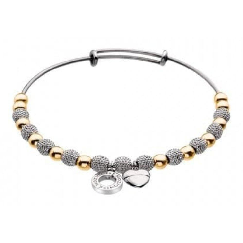 Gold And Silver Plated Two Tone Bangle