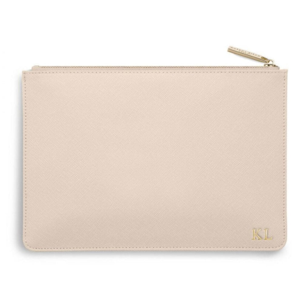 Perfect Pouch | Palm Print | Nude Pink | 16 X 24cm
