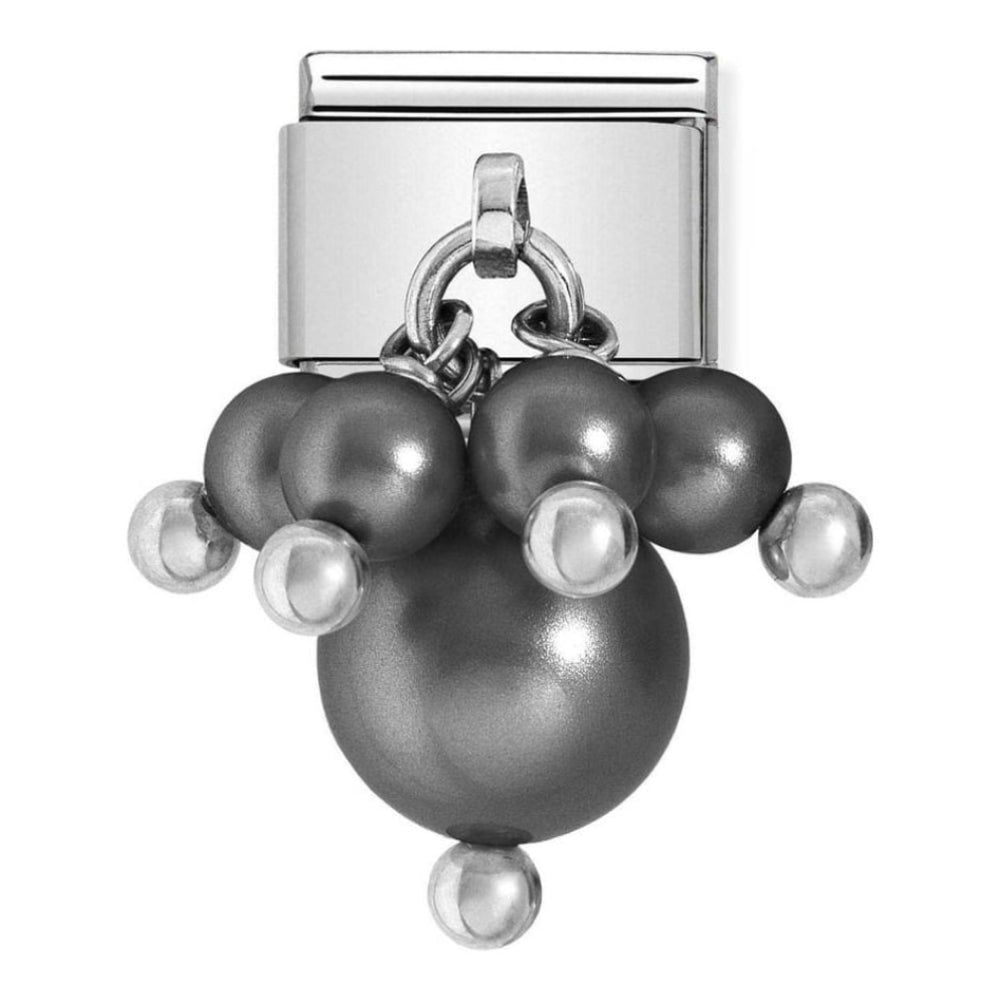 Classic Black Pearls Charm Link