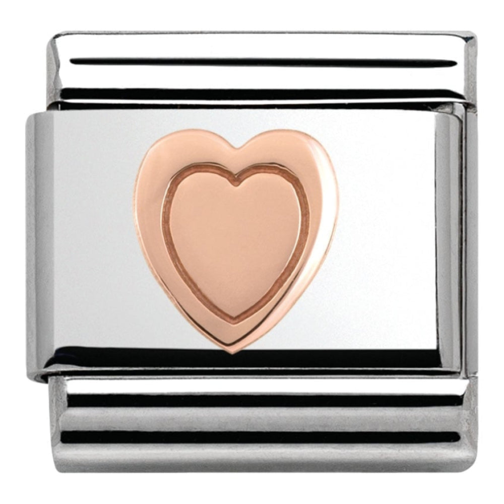 Classic Rose Gold Heart Link
