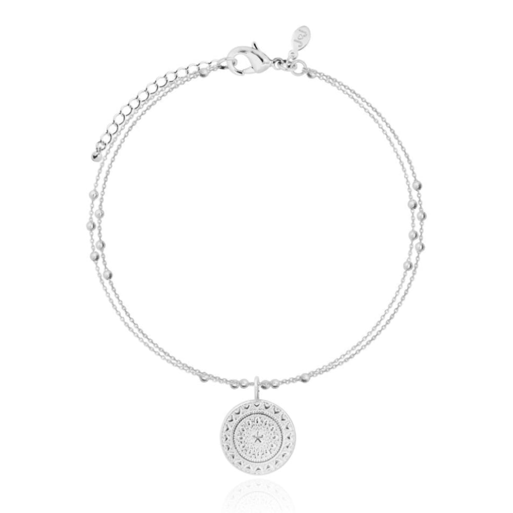 Zaria | Silver Coin Bracelet | 18cm + 3cm Extender