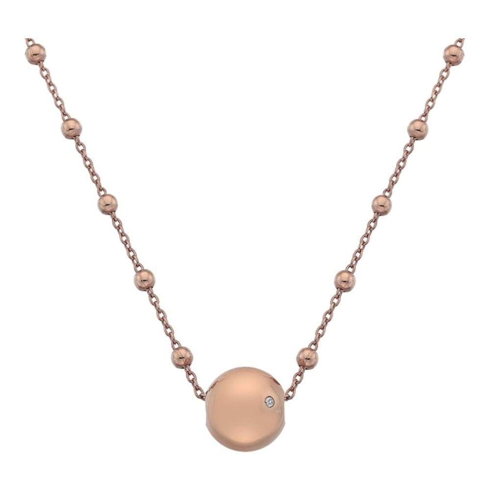 Globe Rose Gold Plated Necklace